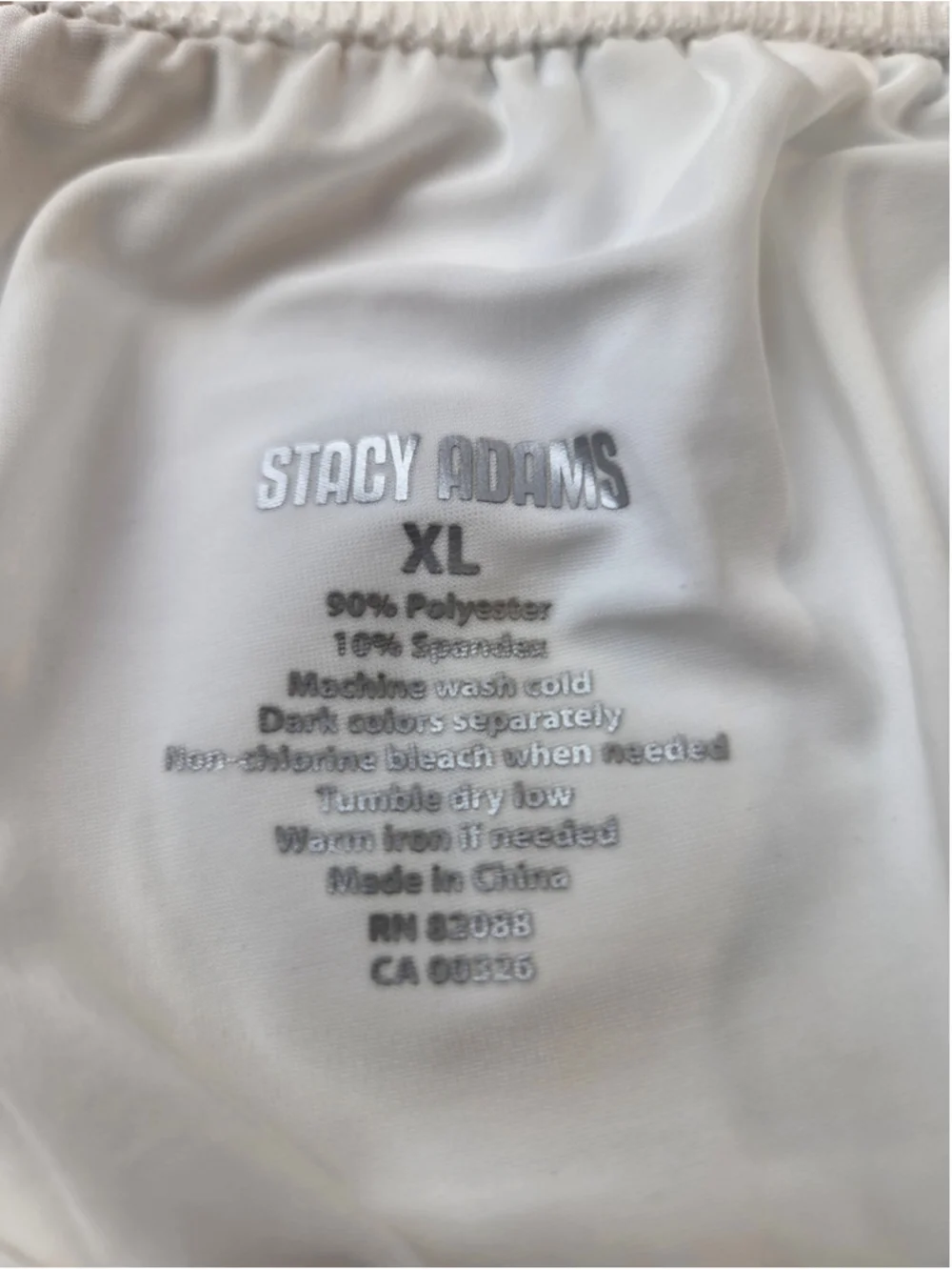 Men's Stacy Adams Moisture Wicking Boxers White Size XL New NWT #1647